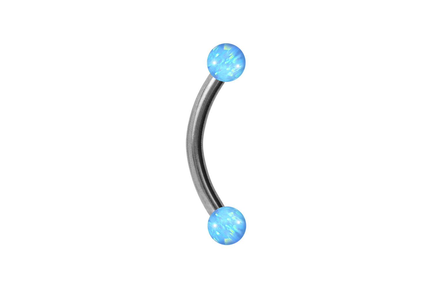 Chirurgenstahl Piercing Banane SYNTHETISCHE OPALE